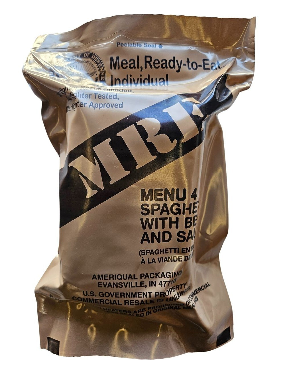 2024-2025 US Military MRE Meal Ready to Eat Assorted Menu Options