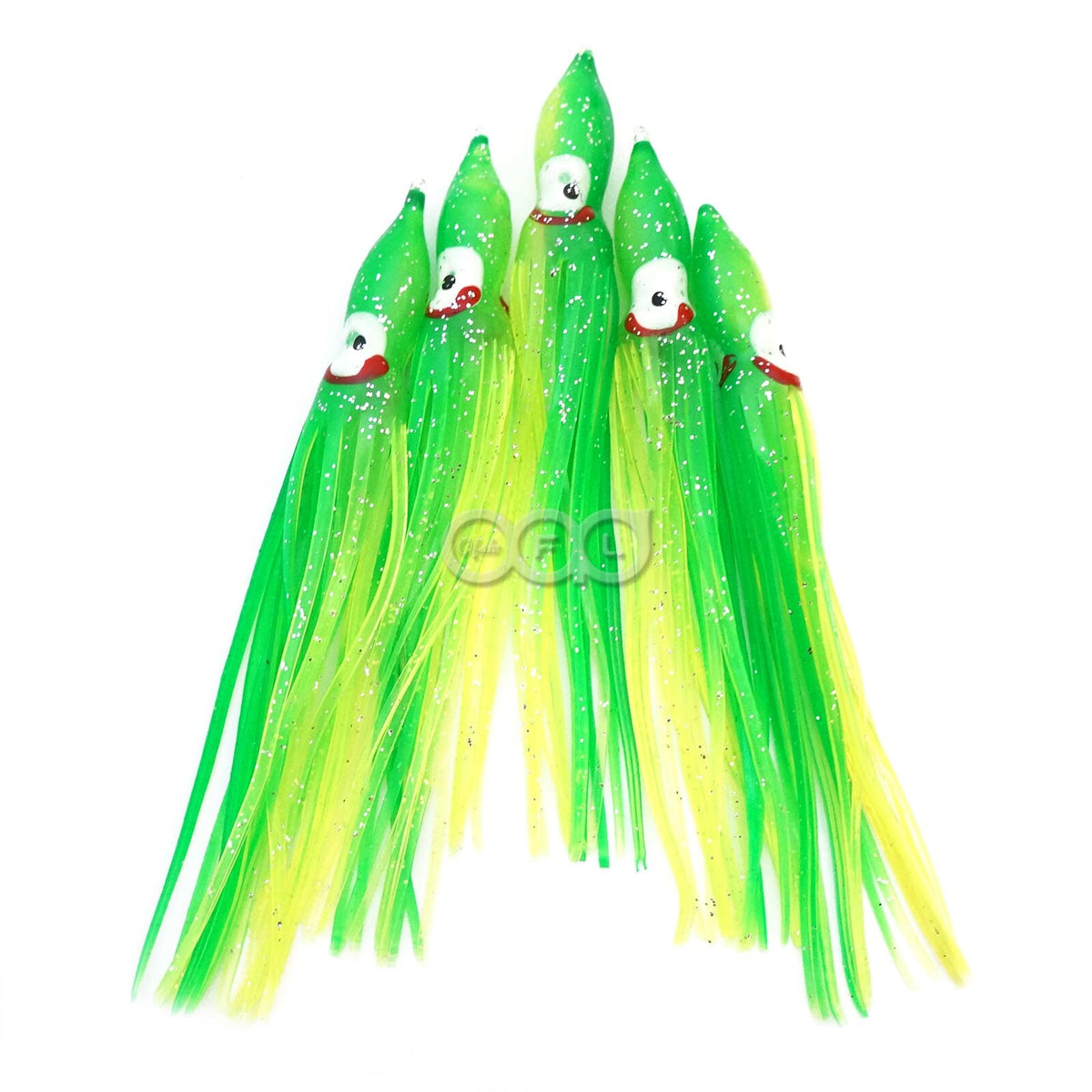 Artificial Soft Plastic Fishing Skirts 4.5-inch Octopus Fish Lures Bait Lot