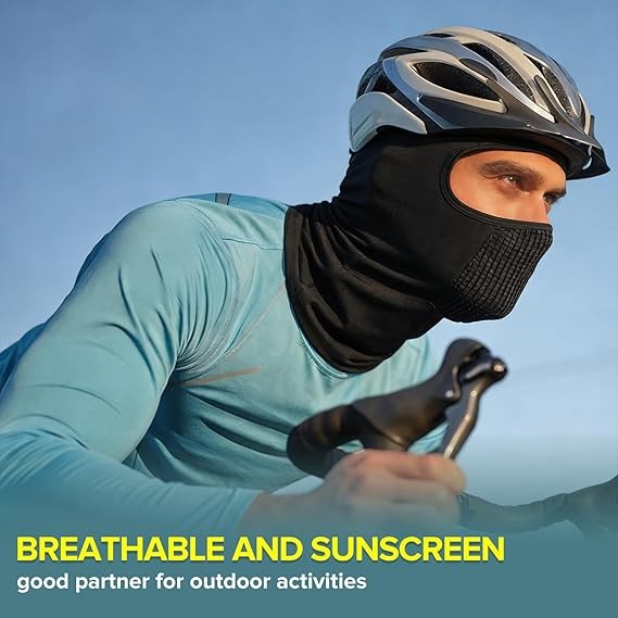 Cooling Breathable Full Face Mask UV Sun Protection for Motorcycle, Sports & Outdoor