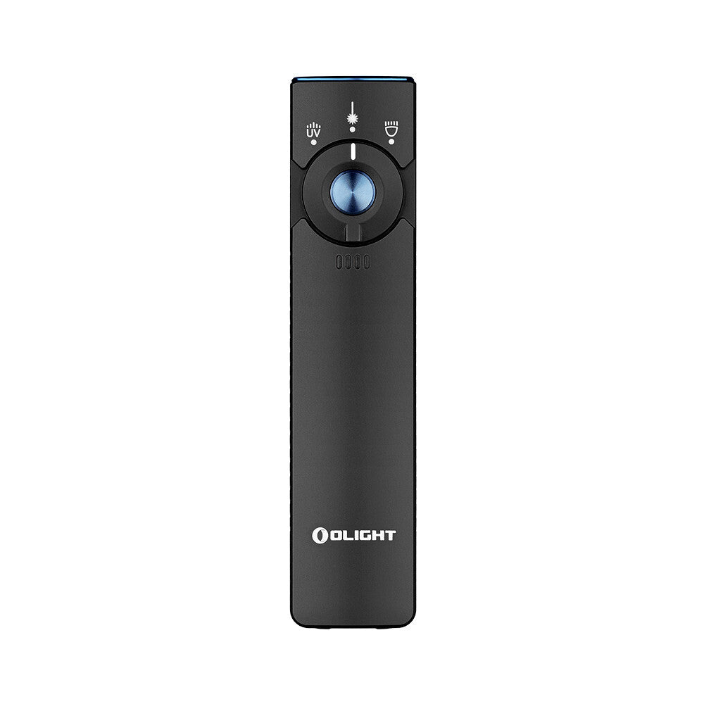 Portable LED Flashlight with UV & Green Laser - 1300 Lumens, Magnetic Charging