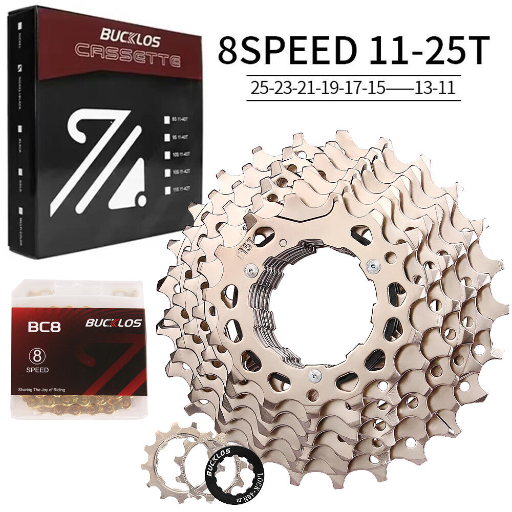 Bike Cassette and Chain Set for Shimano SRAM 8-12 Speed, 11-52T