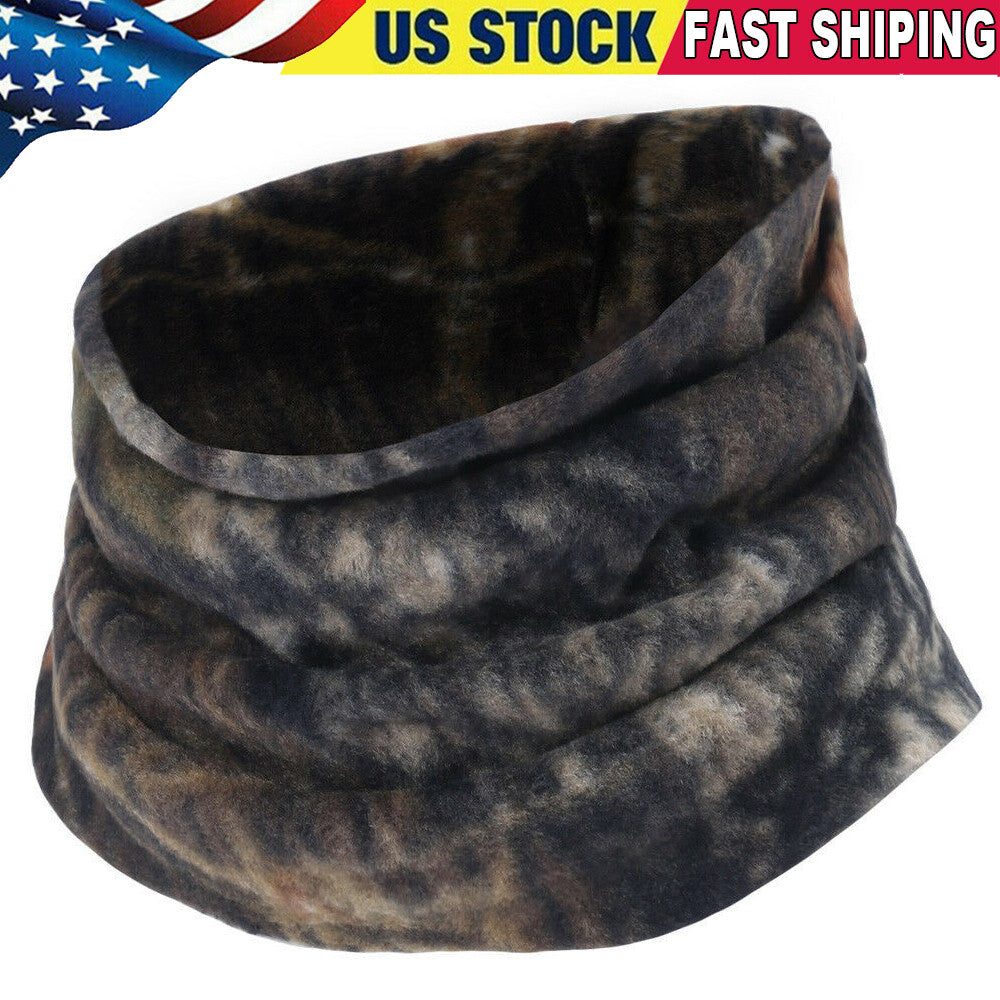 Unbranded Winter Camo Neck Gaiter Face Mask Fleece Cover for Cold Weather