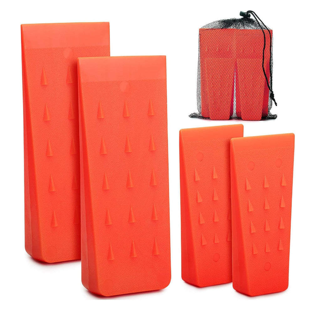 Tree Felling Wedges Set - 4 Pack Heavy-Duty Wood Splitting & Tree Cutting Tools