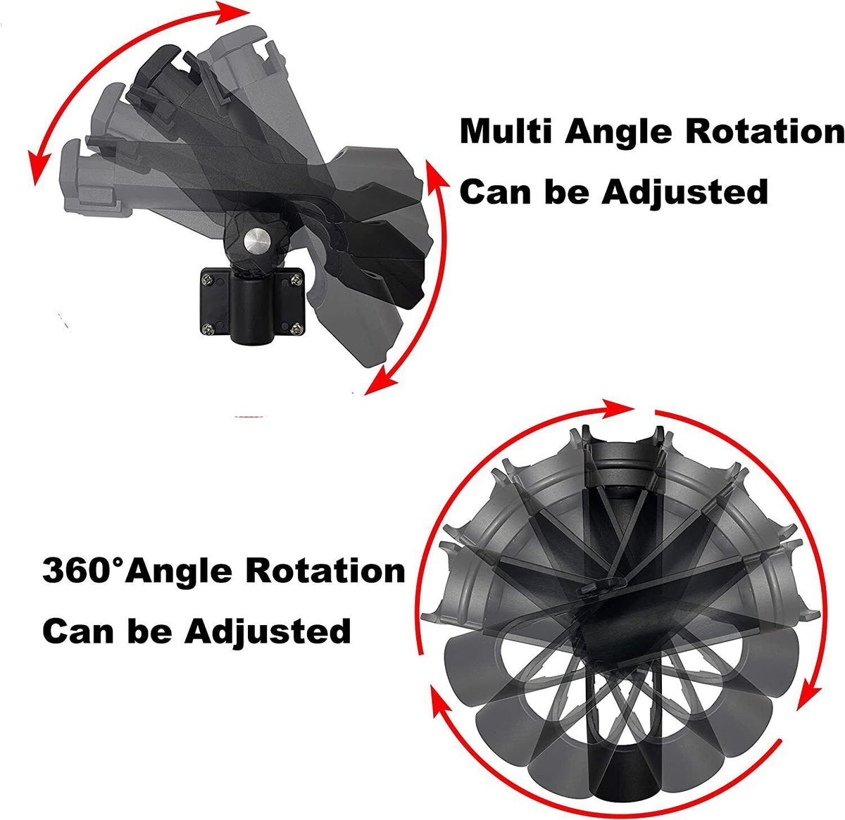 Adjustable Boat Fishing Rod Holder for Kayak & Marine Rail Mount