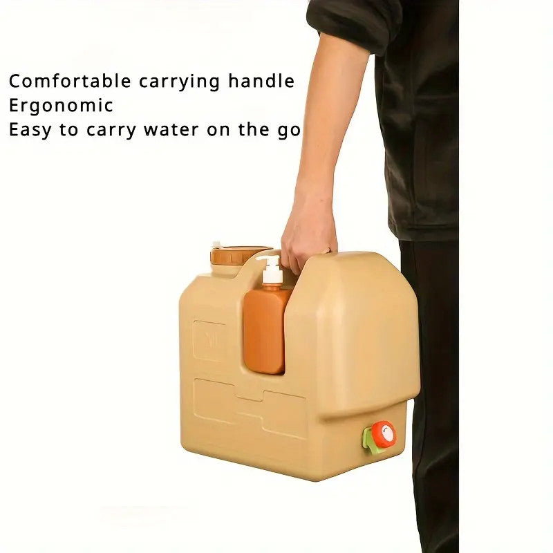 20L Emergency Water Container with Spigot - 5 Gallon Portable Water Storage Jug
