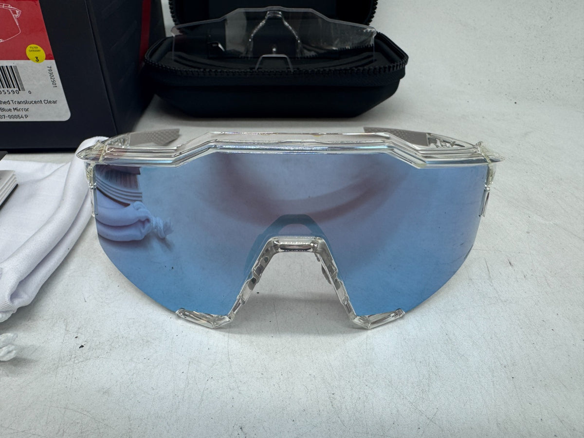 Speedcraft Sport Performance Sunglasses with Blue Mirror Lenses