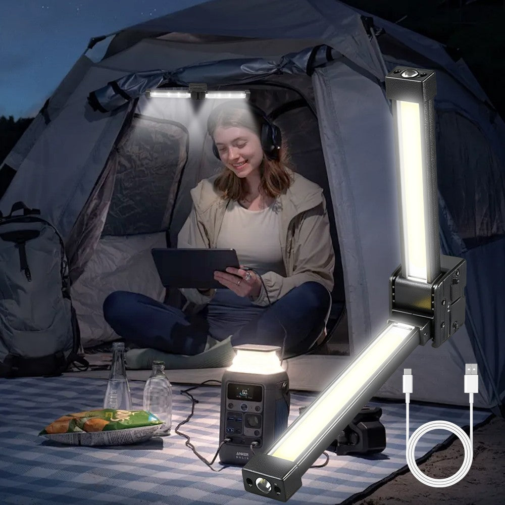 Rechargeable COB LED Work Light with Magnetic Base Flashlight