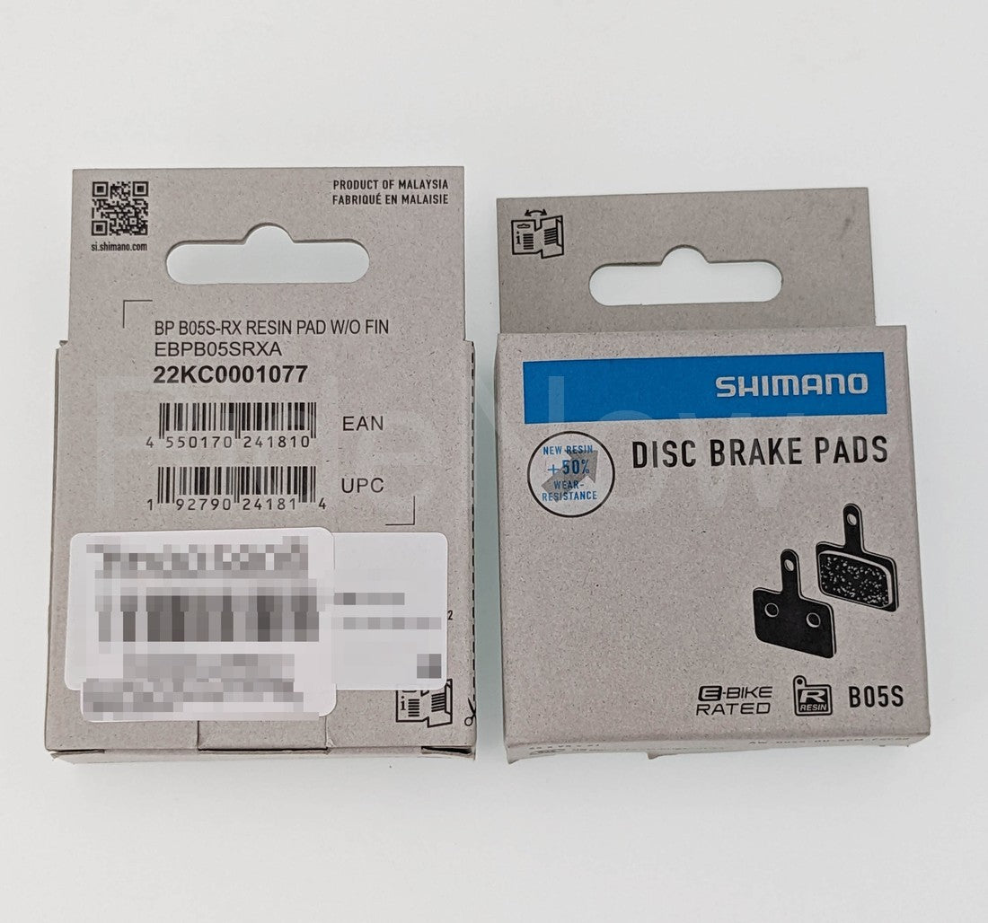 Shimano B05S RX Resin Disc Brake Pads for MTB, Altus, Acera, MT200, MT400