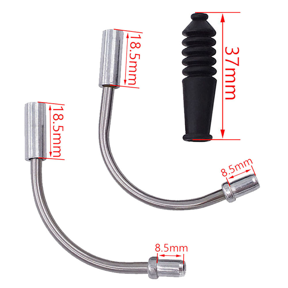 Bike V Brake Noodle Cable Guide Pipe Rubber Boots Set for Bicycle
