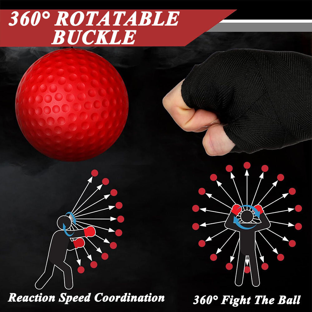 Reaction Ball Boxing Reflex Training Set with Adjustable Headband for Speed & Focus