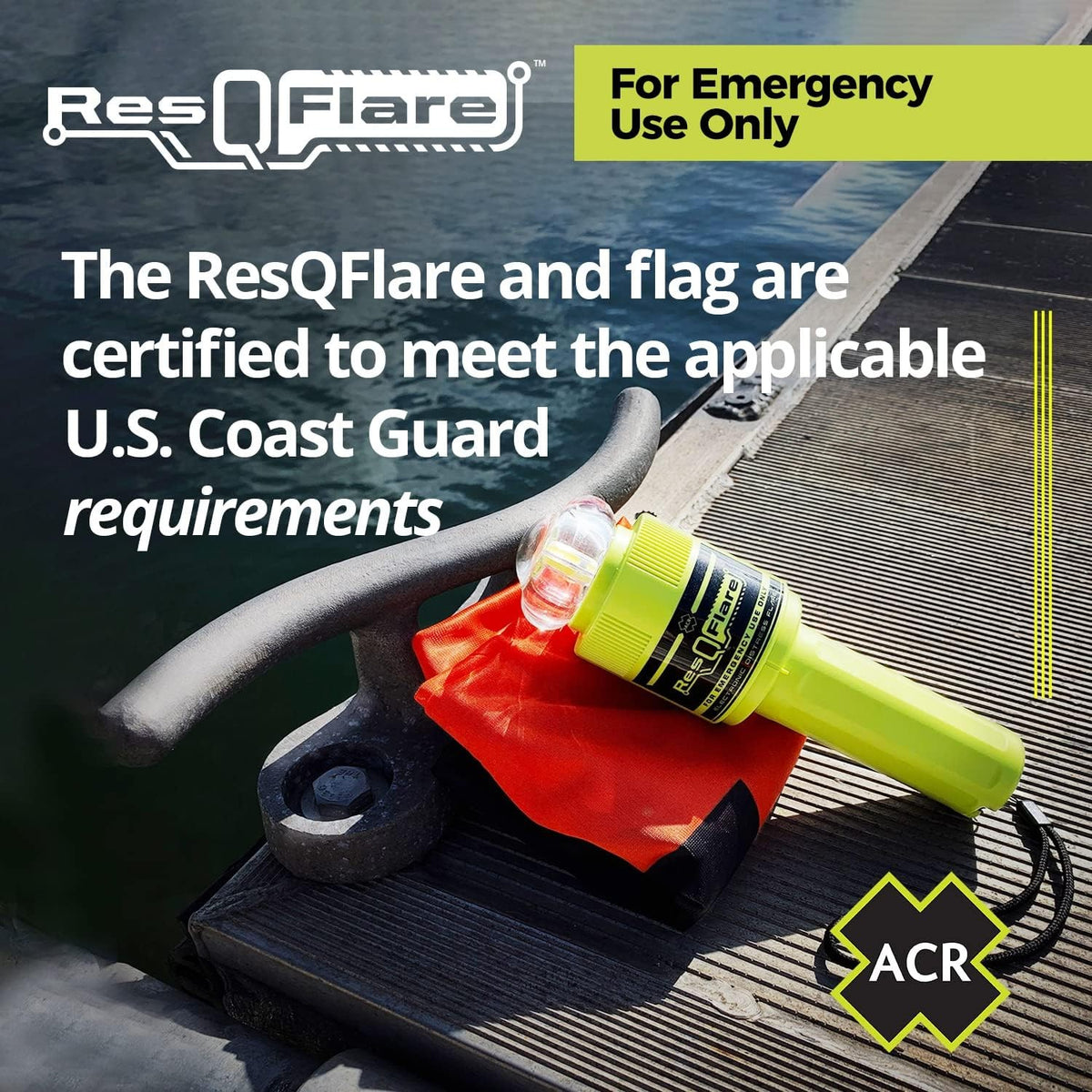 Electronic Boat Flare and Signal Light - USCG Approved Emergency Marine Safety Device