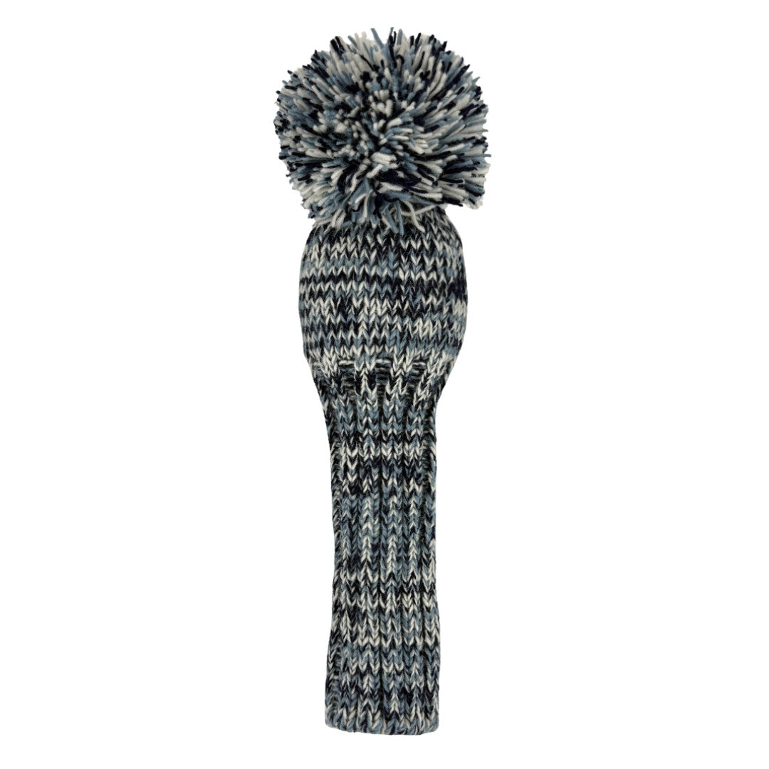 Golf Driver Headcover Blue Marble Knit Handcrafted Fits 460cc Drivers