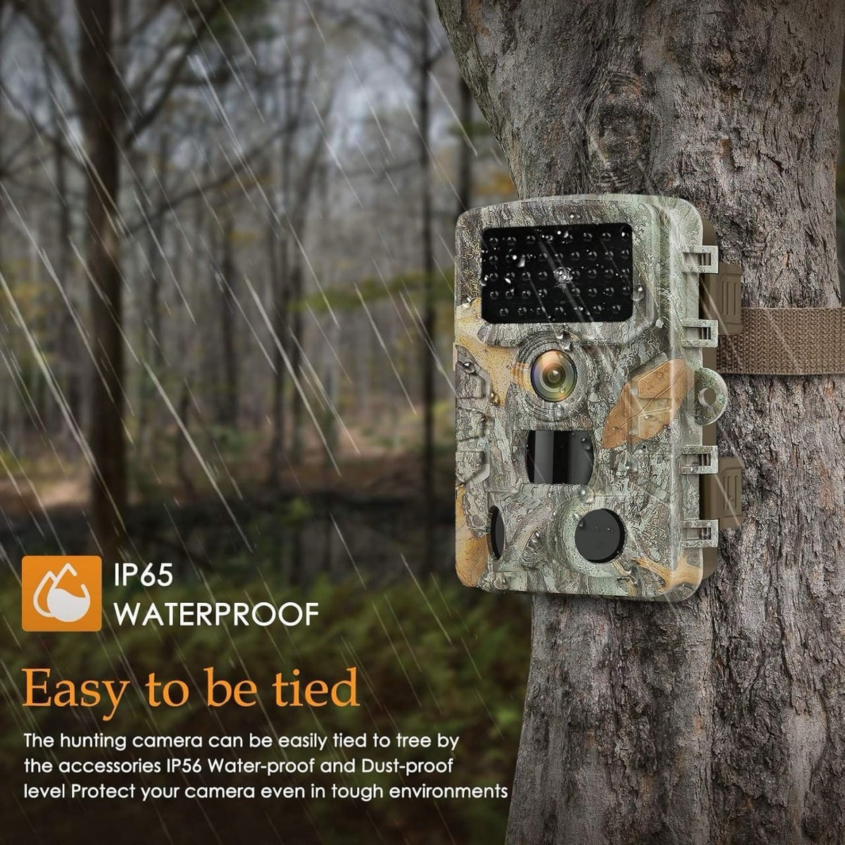 Digital Trail Camera 1080p Night Vision Waterproof 120° Motion Detector
