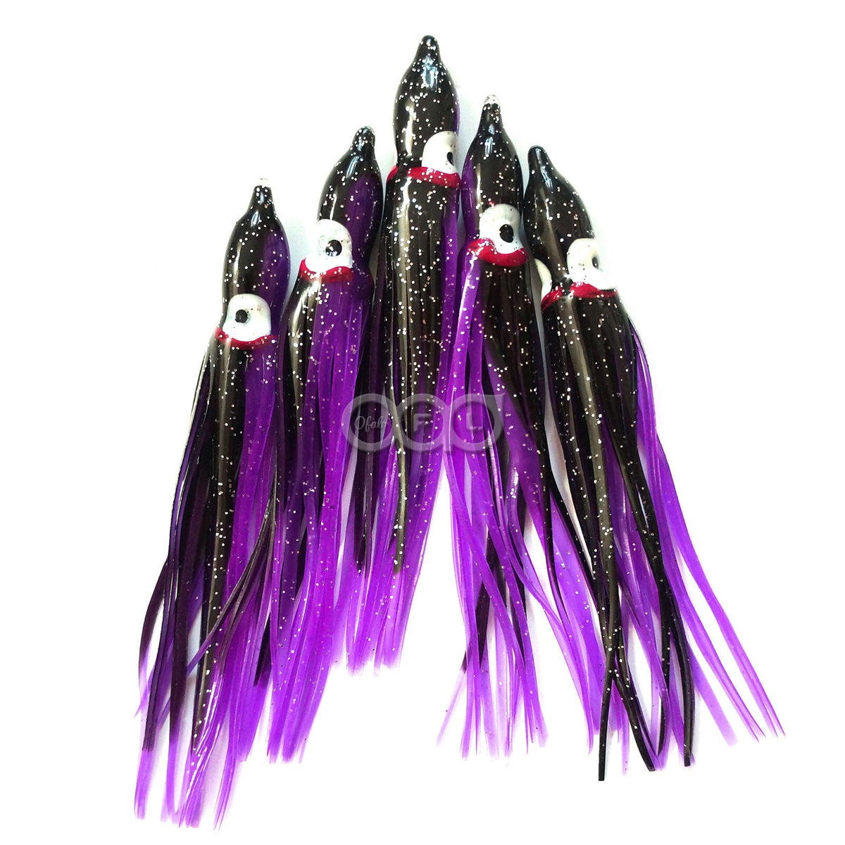 Artificial Soft Plastic Fishing Skirts 4.5-inch Octopus Fish Lures Bait Lot
