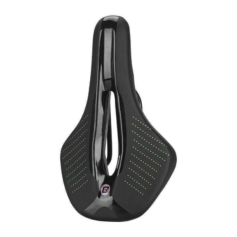 Lightweight Bicycle Saddle with Shock Absorption and Breathable Design - Purple