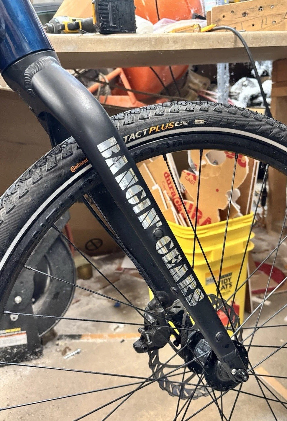 Custom Vinyl Decal Set for Bicycle Landing Gear Forks - Personalized Bike Accessories