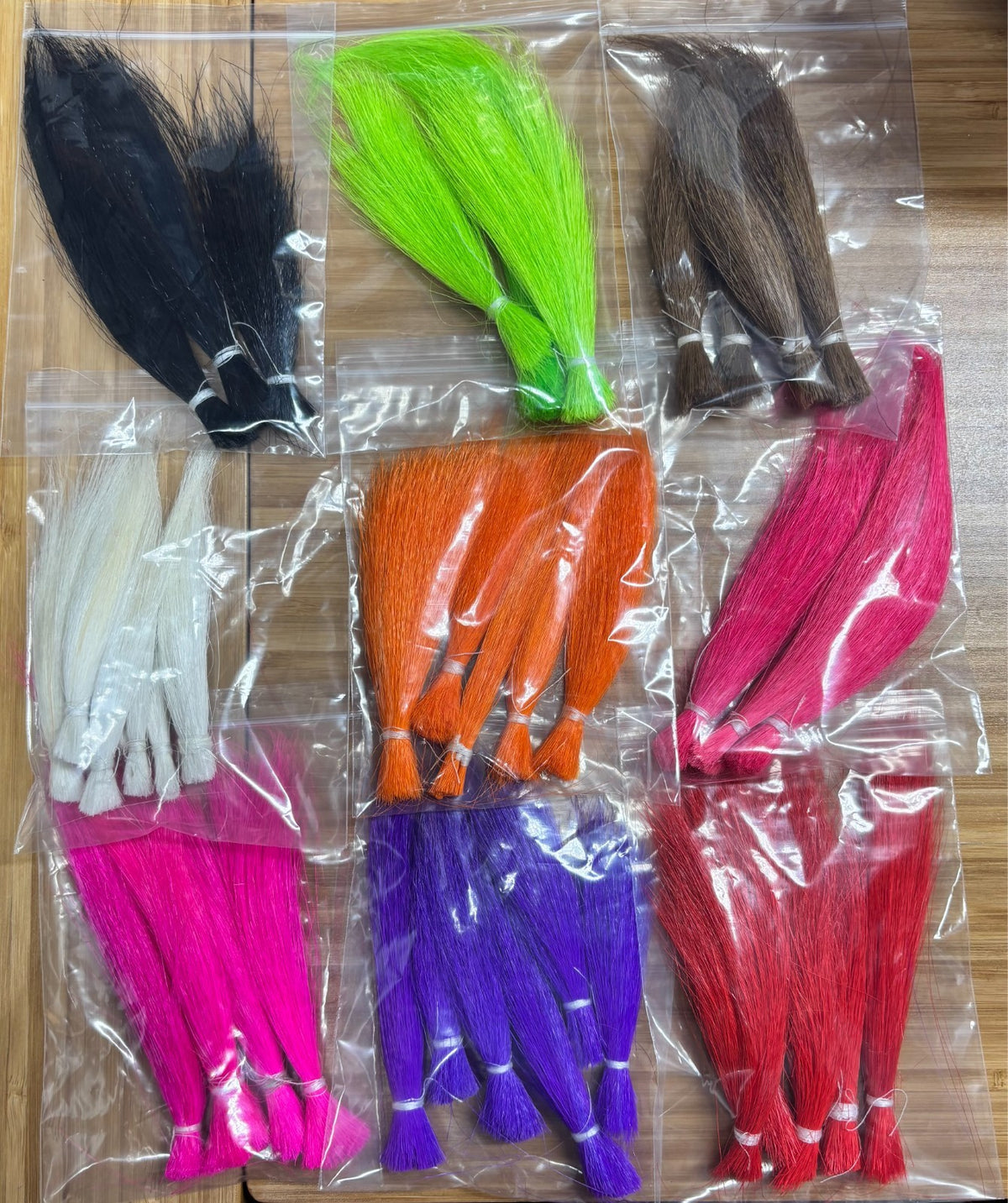 Faux Bucktail Synthetic Deer Tail Hair for Fly Tying - Rock Wool Material