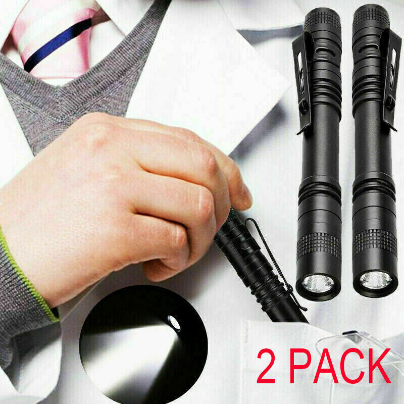 Mini LED Tactical Flashlight Set - Compact Waterproof Penlight for Outdoor & Emergency Use