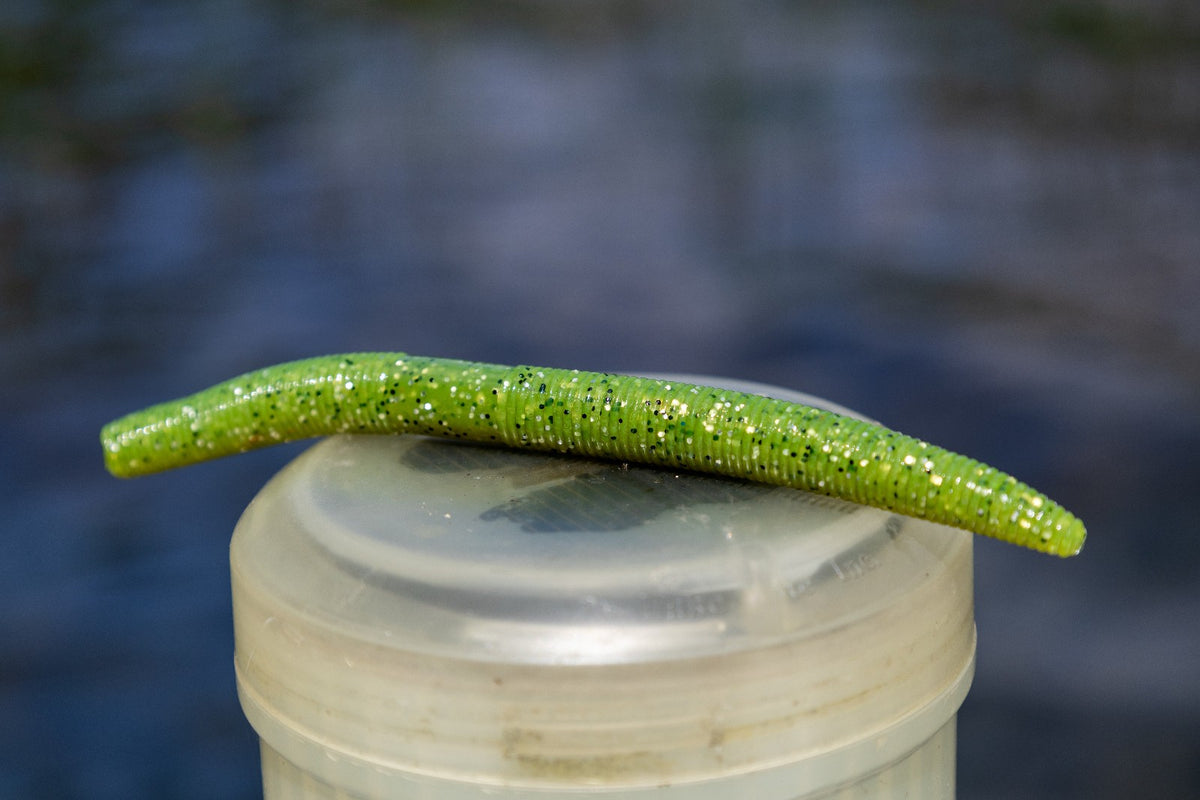 Reaction Tackle Soft Plastic Wacky Worms 24 Pack - Bass Fishing Lures