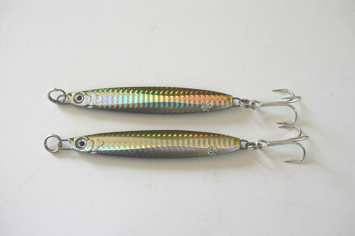 Metal Jig Colt Sniper 80g Saltwater Fishing Lures Set - Brown, Multiple Pieces