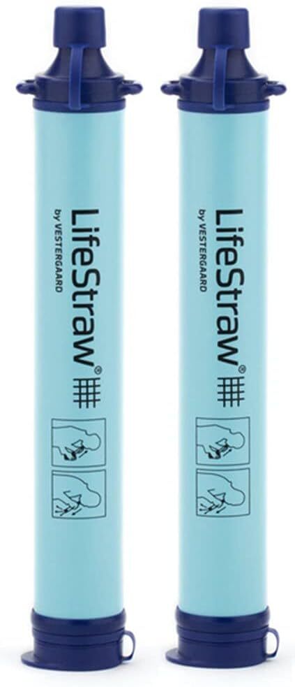LifeStraw Personal Water Filter for Hiking Camping Travel Emergency - Removes Bacteria & Parasites
