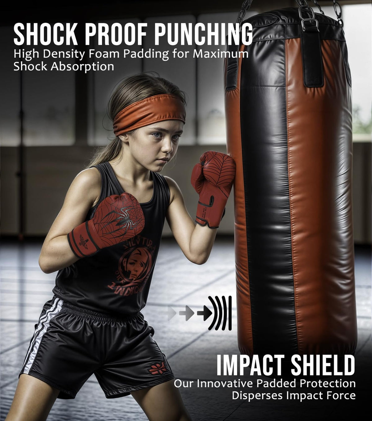 Youth Boxing Gloves 6oz - Exxact Sports Knockout Dinosaur Kids Training Gloves
