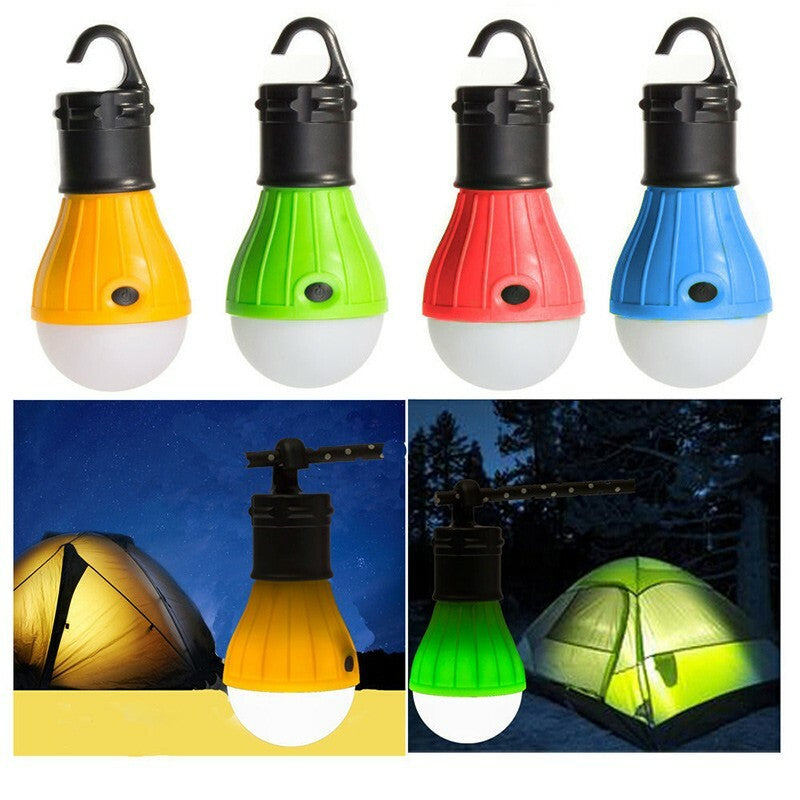 Portable LED Camping Lantern Light Bulb Hanging Tent Light 100 Lumens
