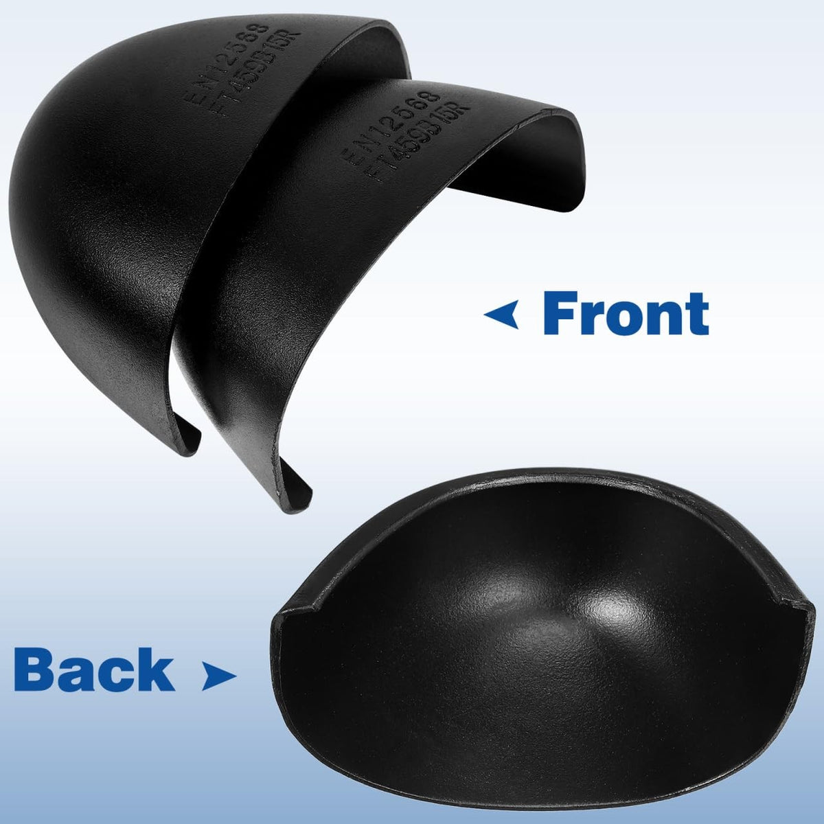 Steel Toe Guard Inserts for Shoes - Work Safety Toe Caps, 1 Pair