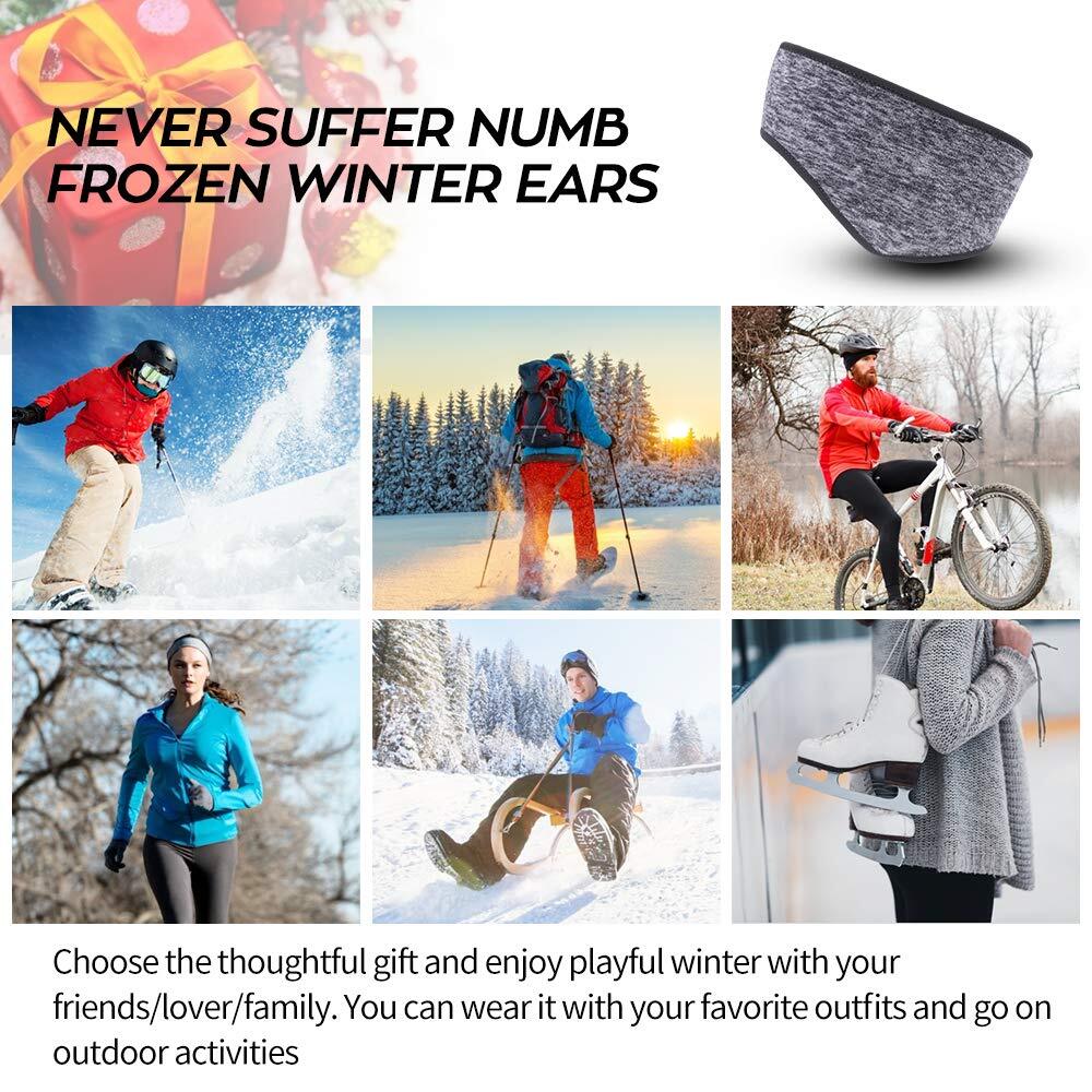 Winter Ear Warmer Headband for Women Men Fleece Ski Ear Muffs Sports