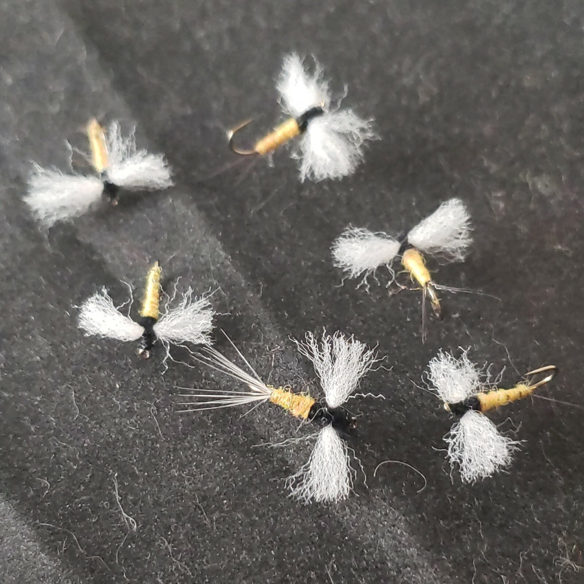 Fly Fishing Flies Size 18 Sulphur Spinner - Custom Tied Dry Flies