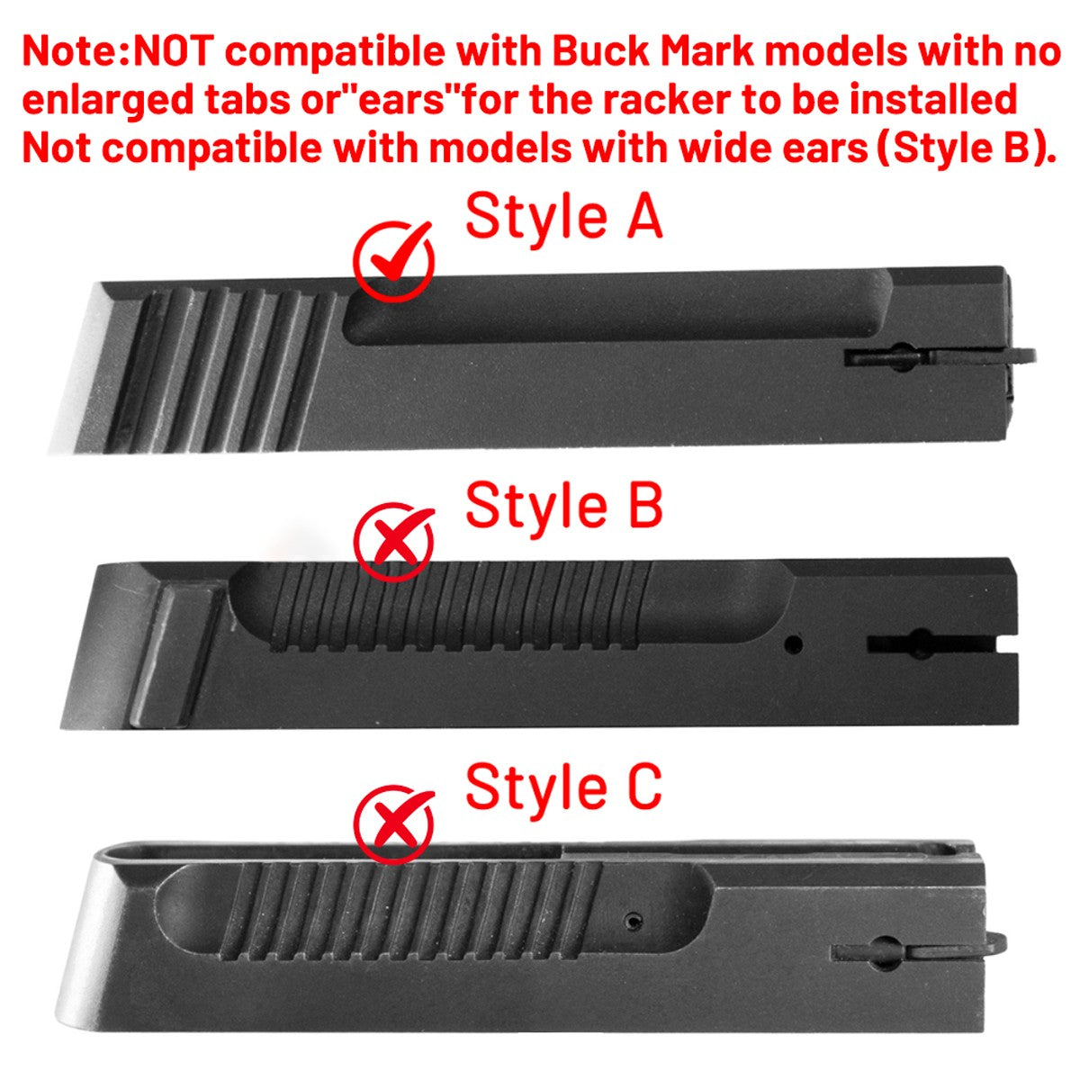 Aluminum Bolt Racker Handle for Browning Buck Mark - Shooting Accessory