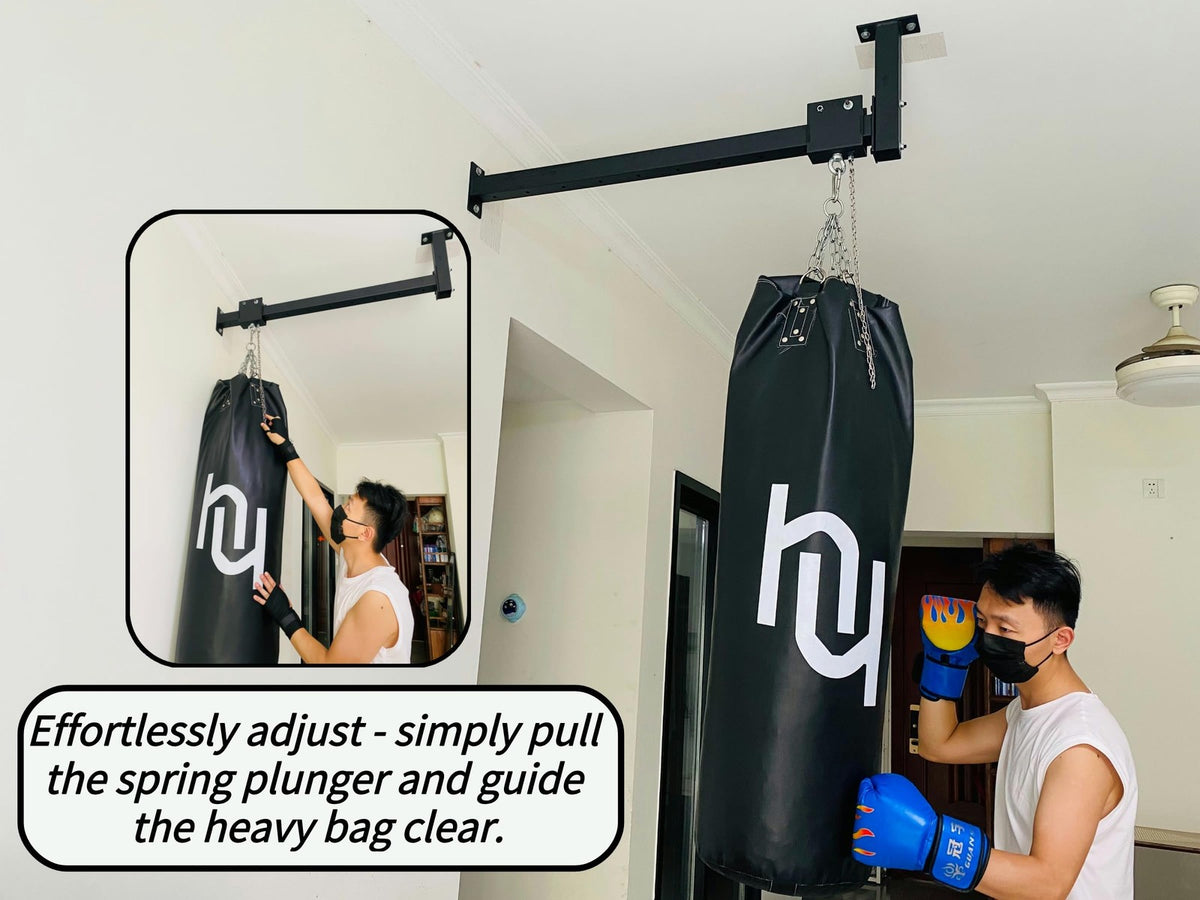 Wall Ceiling Heavy Bag Mount 44'' Roller Hanger - 300 lb Capacity