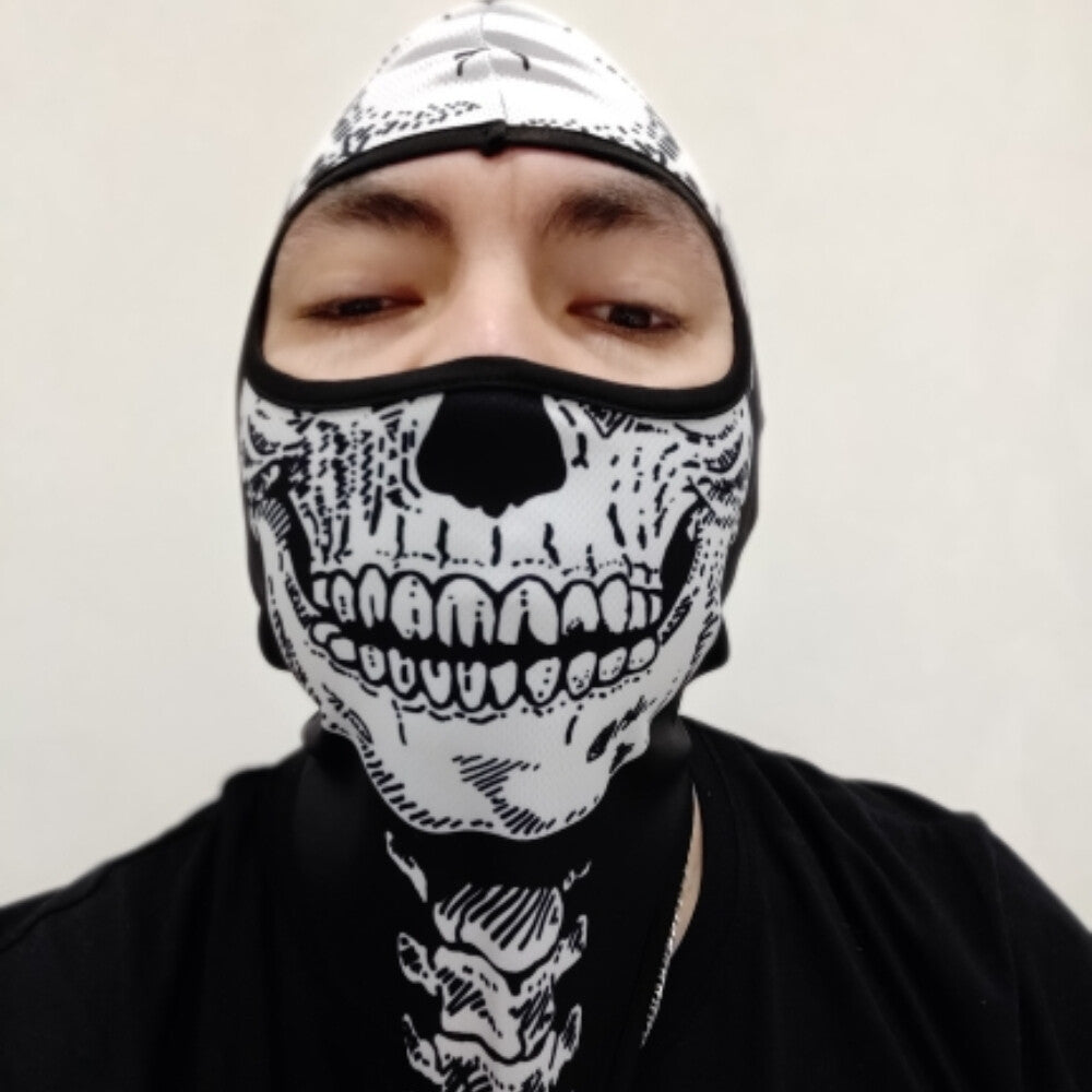 Full Face Mask Balaclava Ghost Skull Windproof Cycling & Tactical Hood