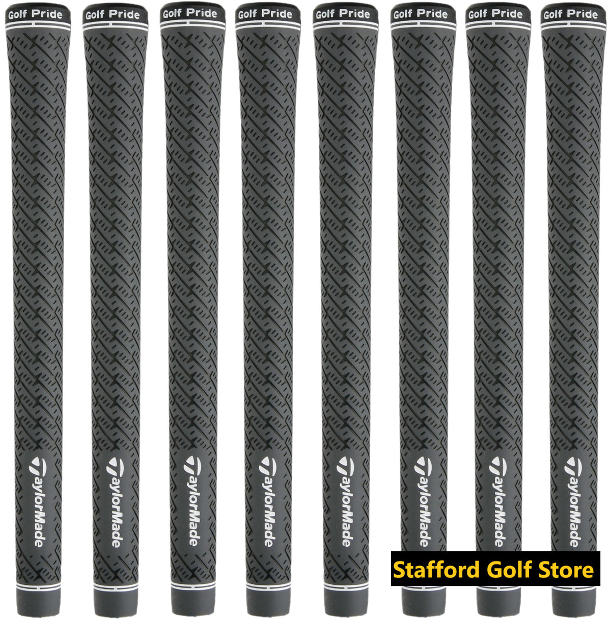 Golf Grip Set of 5-8 Pairs TaylorMade Z-Grip Standard Golf Club Grips Gray Black