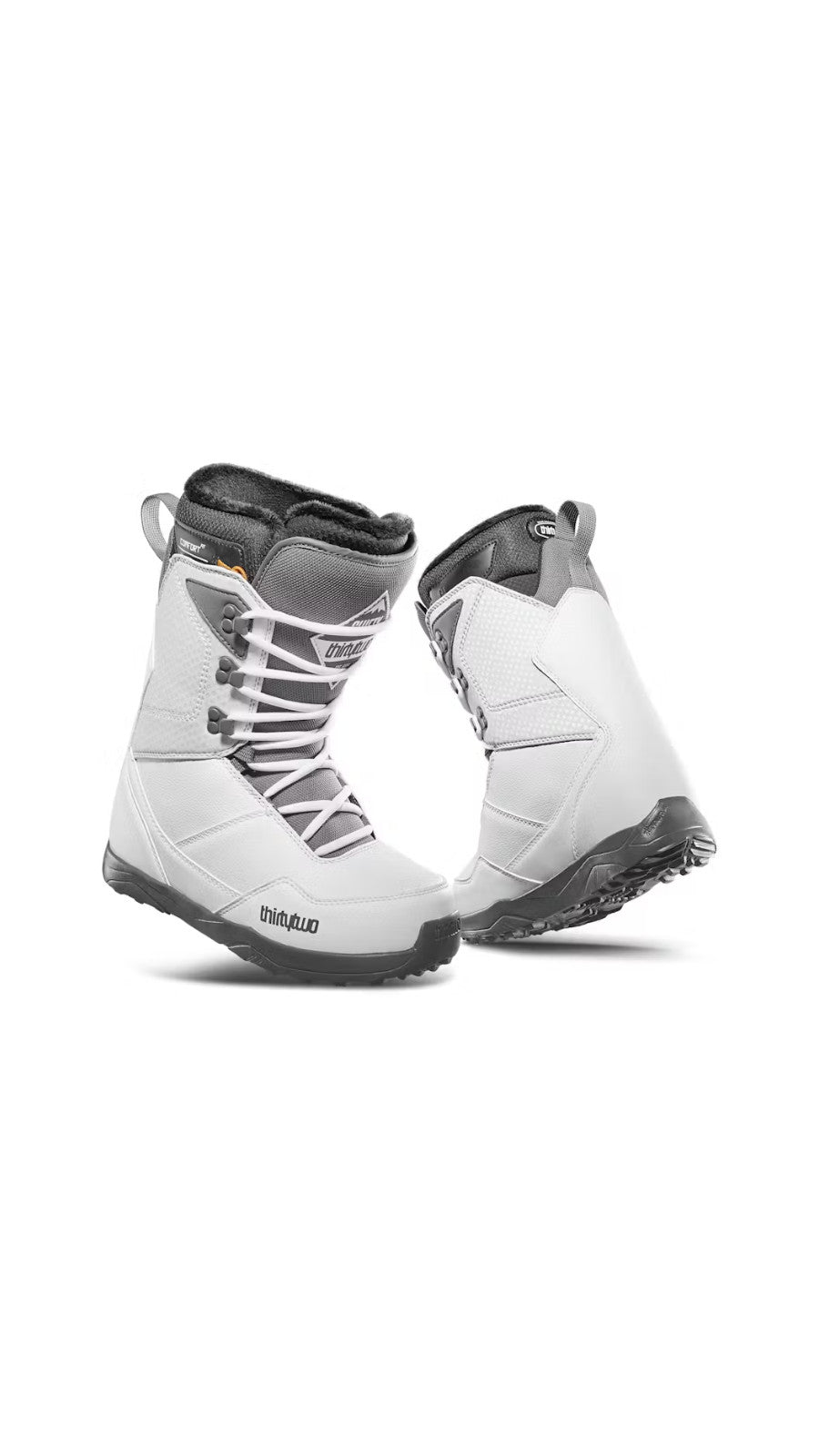 Women’s Snowboard Boots 9.5 White Grey Soft Flex Freestyle Beginner