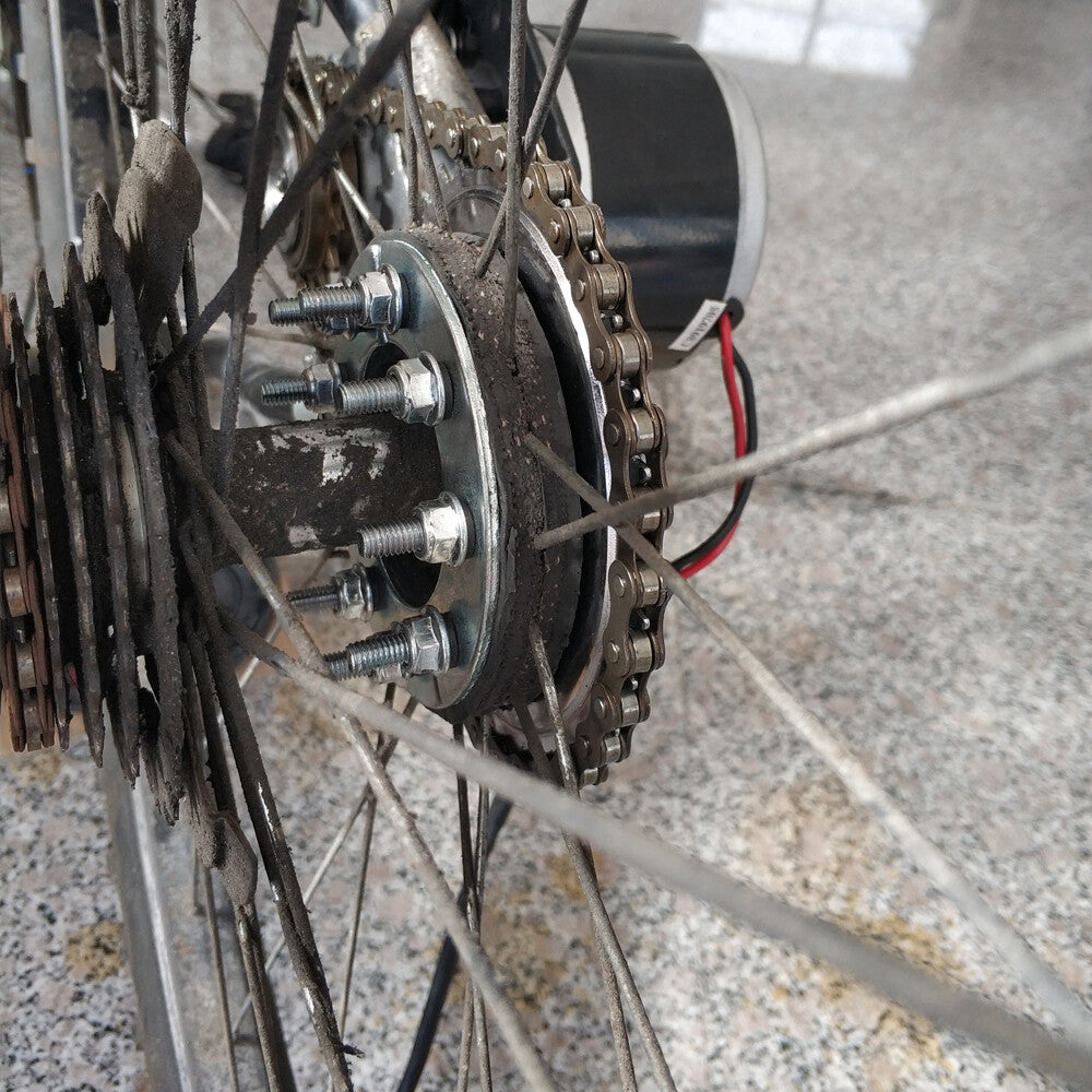 250W 24V Electric Bike Conversion Kit with Brush Motor, Controller & Throttle