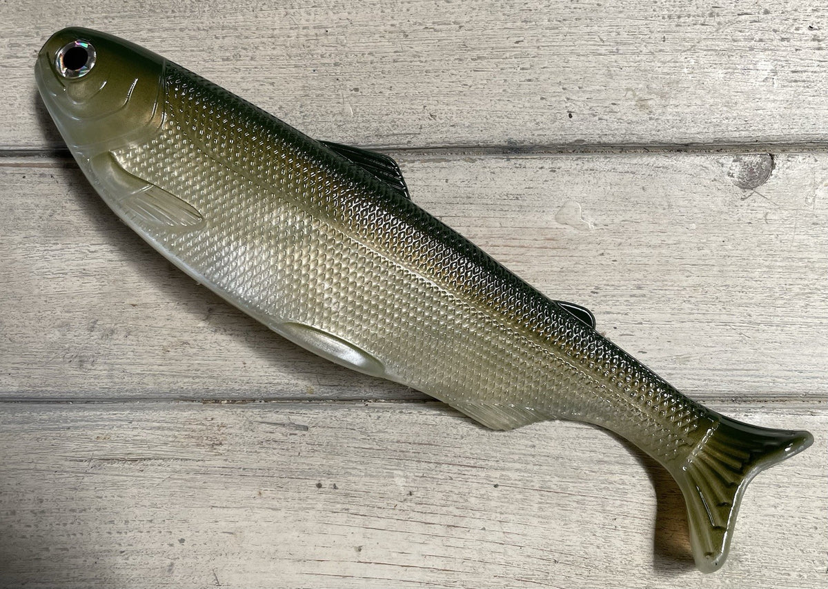 8-Inch Weedless Swimbait with Natural Bait Fish Color for Freshwater Fishing