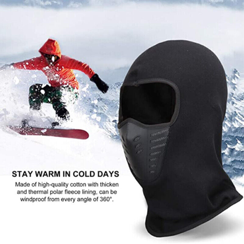 Winter Balaclava Face Mask Windproof Fleece Ski Cycling Riding Mask