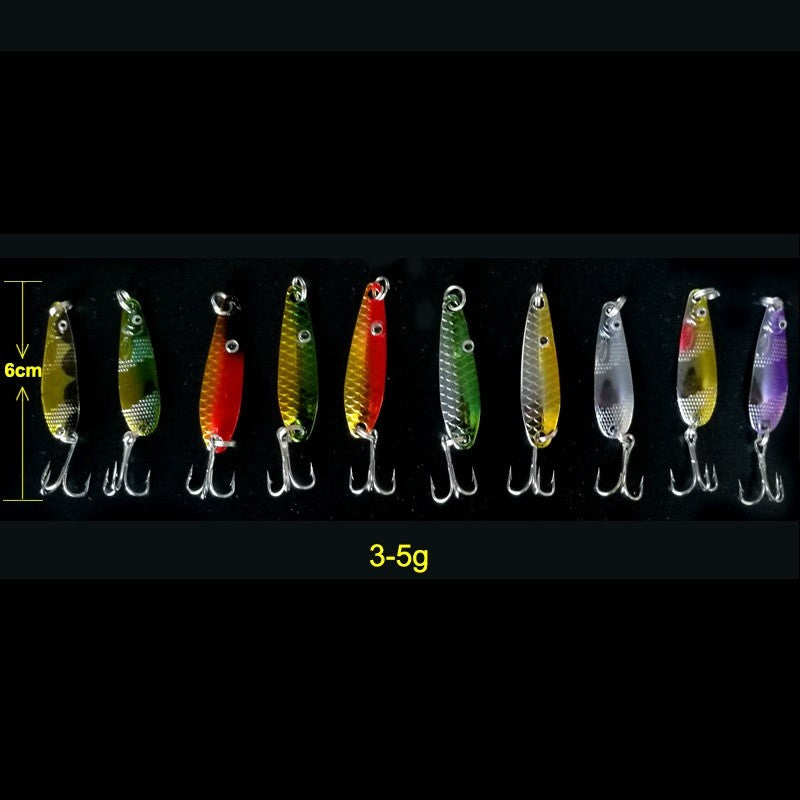 30pcs Fishing Spinner Lures Kit - Hard Metal Minnow & Popper Baits
