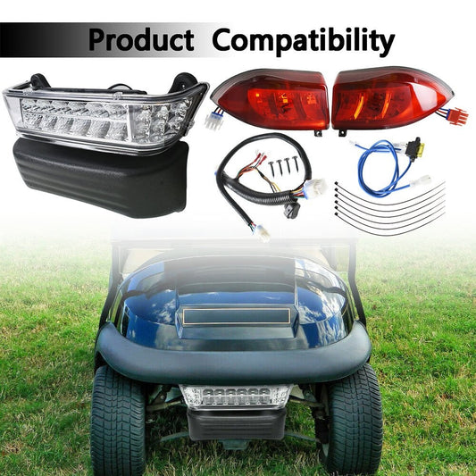 LED Headlight Tail Light Kit for Club Car Precedent Golf Cart 2004-2008