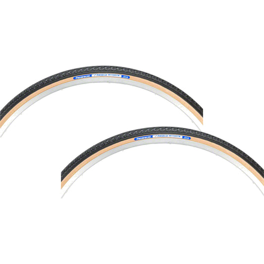 Pack of 2 Urban Bicycle Tires 27x1-1/4 Inch Reflective Sidewall - Black/Ysk