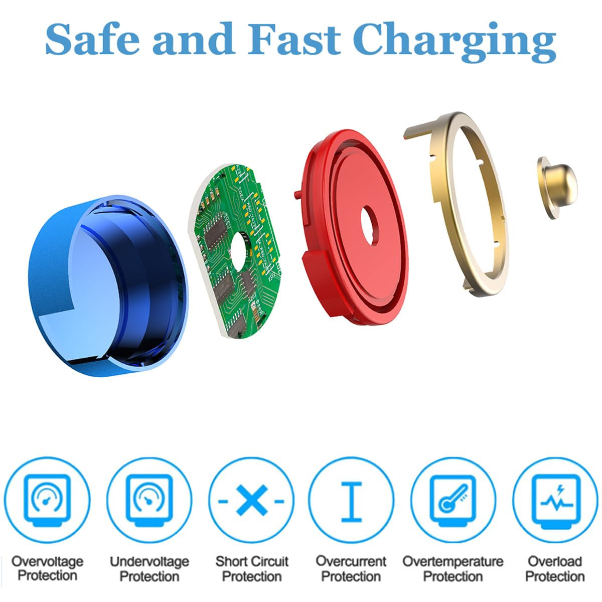 Magnetic Charging Cable for Olight Flashlights - 3.3ft Power Cord