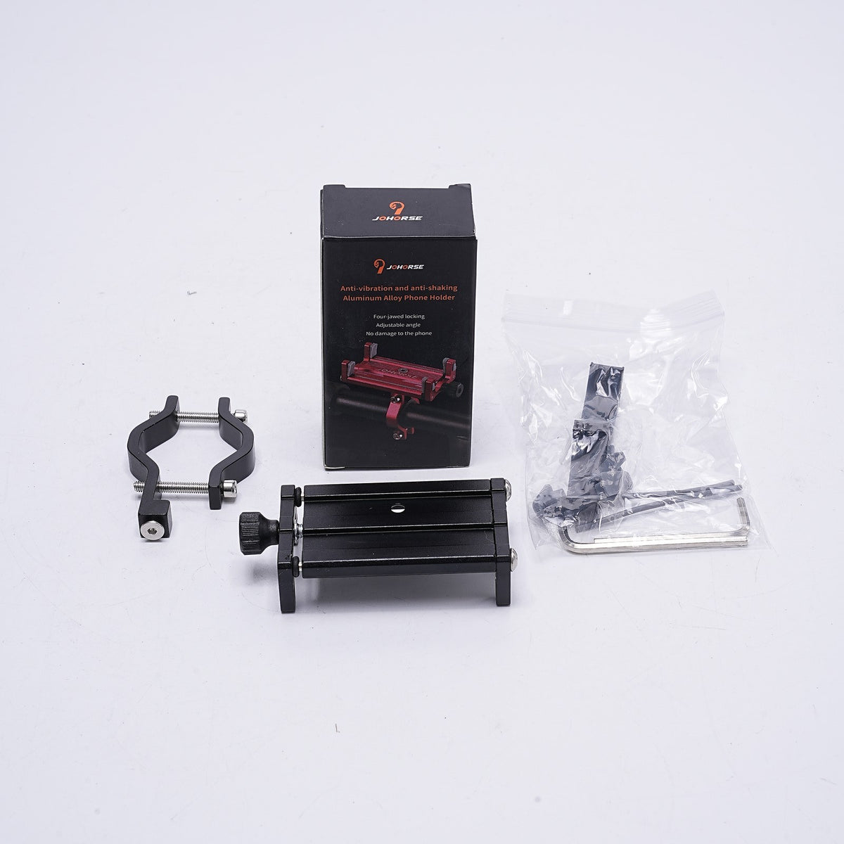 Adjustable Aluminum Bicycle & Motorcycle Phone Mount Handlebar Holder