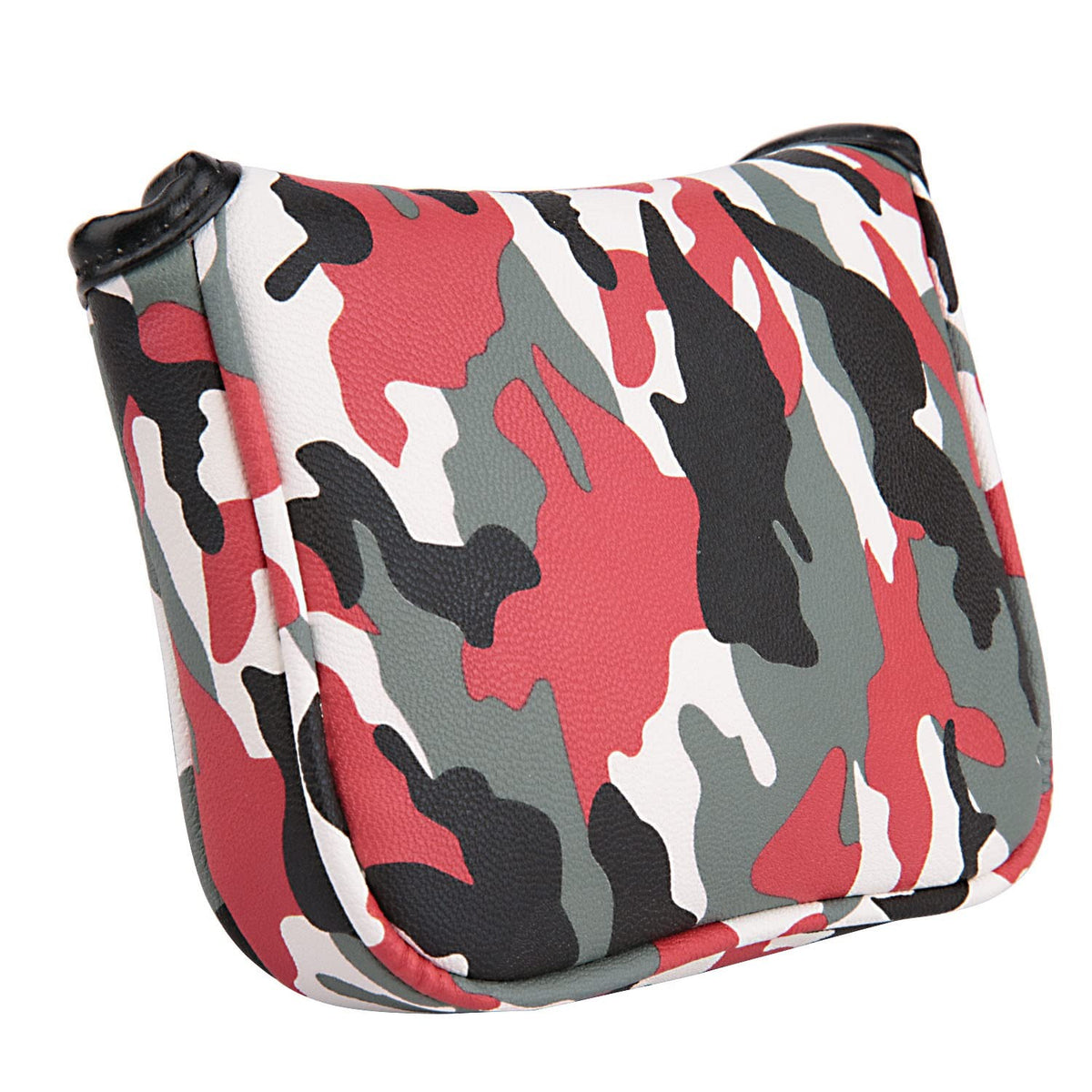 Golf Builder Red Camouflage Mallet Putter Head Cover - Waterproof Synthetic Leather