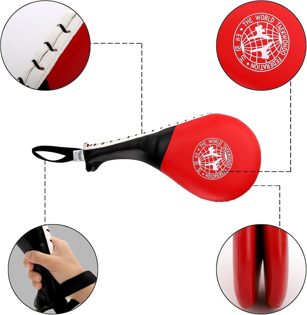 2 Pack Taekwondo Kick Pads - Durable Striking Martial Arts Training Equipment