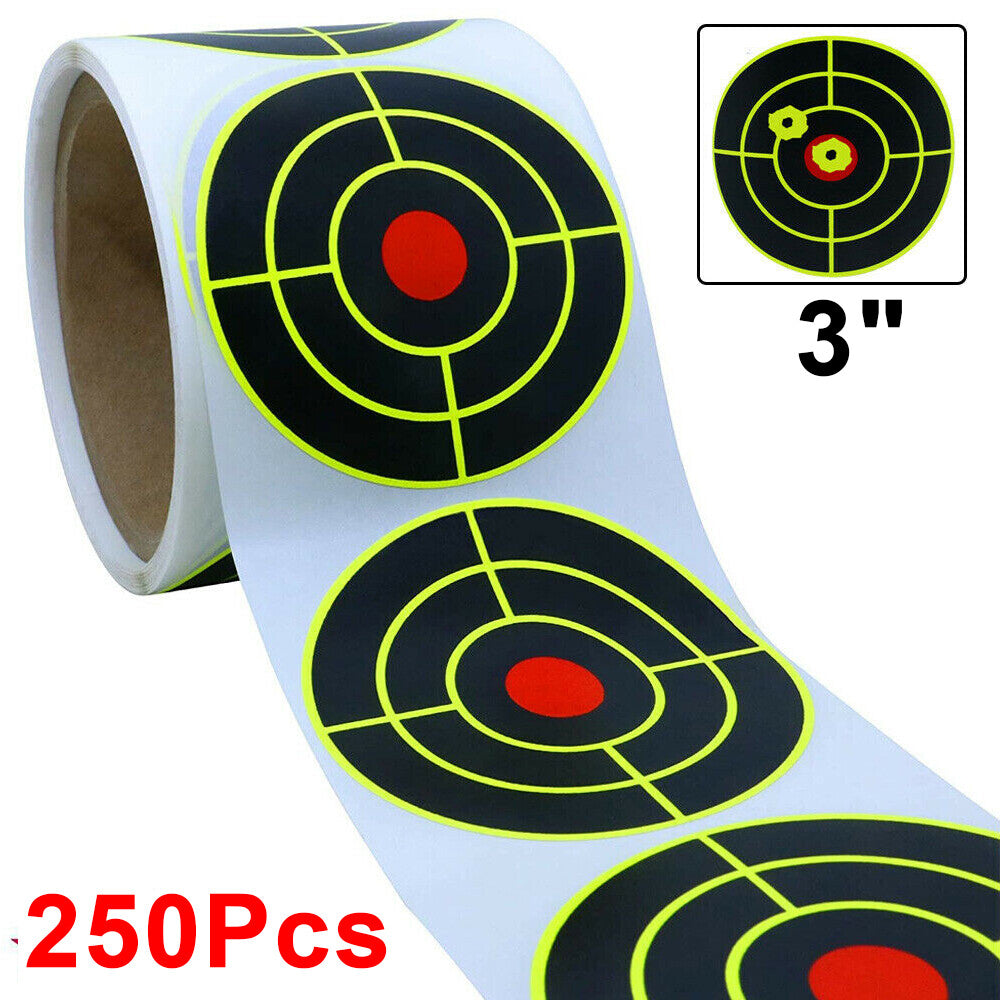 Self-Adhesive Shooting Targets - Reactive Splatter Stickers for Indoor & Outdoor Practice