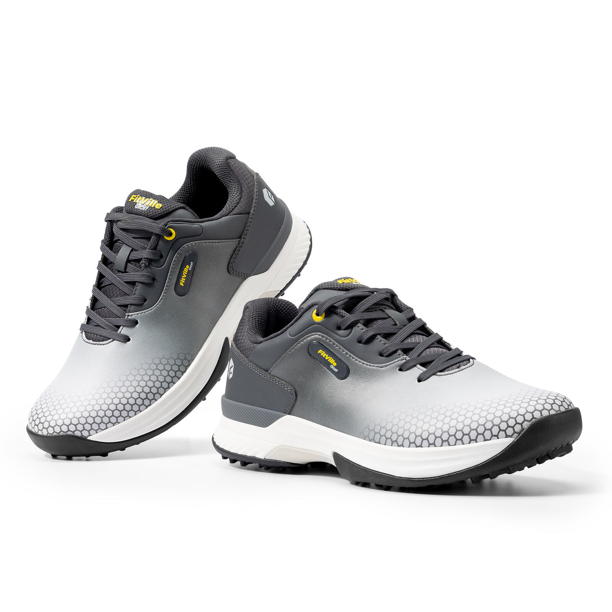 Men's Golf Shoes Spiked Outdoor Waterproof Wide & Extra Wide Fit