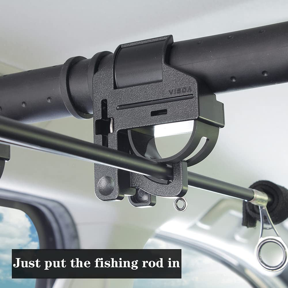 Heavy Duty Adjustable Car Fishing Rod Rack - Fits SUVs Vans Trucks