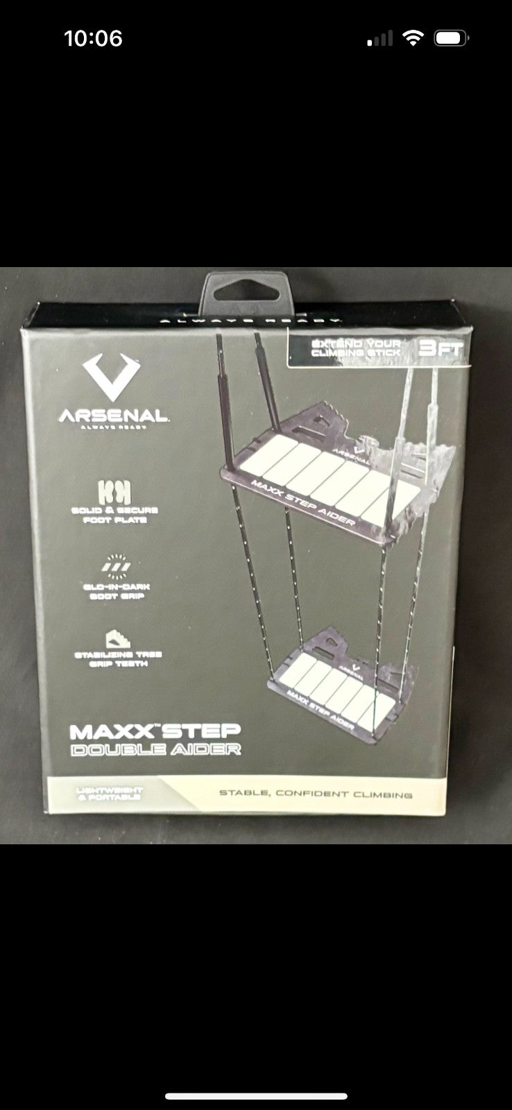 Double Step Climbing Stick for Saddle Hunting - MAXX Gen 2 Support