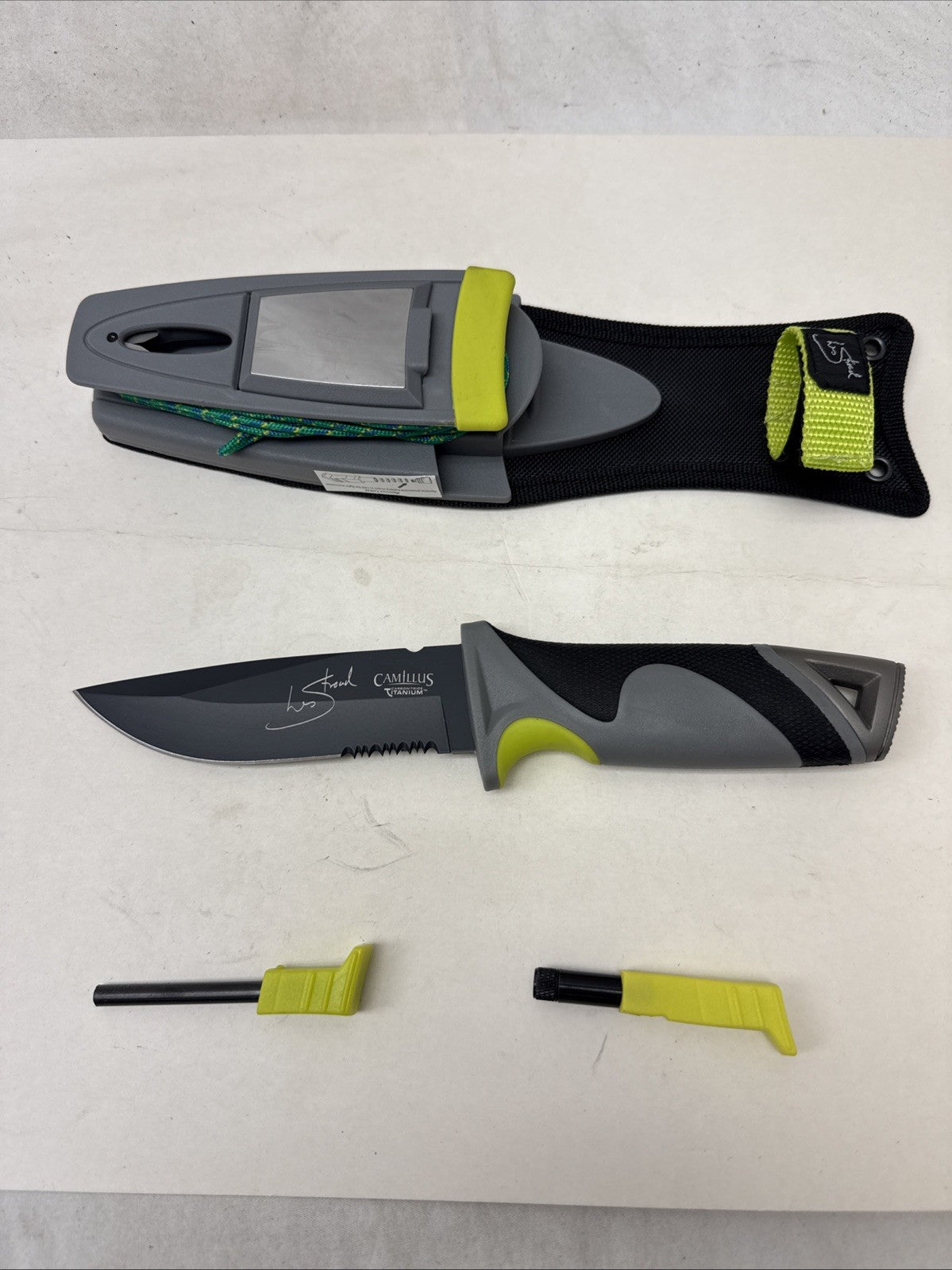 Ultimate Titanium Survival Fixed Blade Knife for Camping & Outdoor